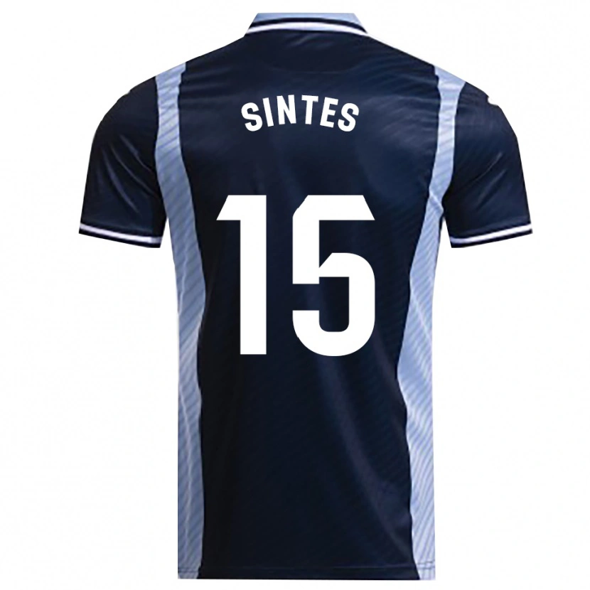 Danxen Dame Xavi Sintes #15 Marineblå Lyseblå Bortetrøye Drakt Trøye 2025/26 Skjorter T-Skjorte
