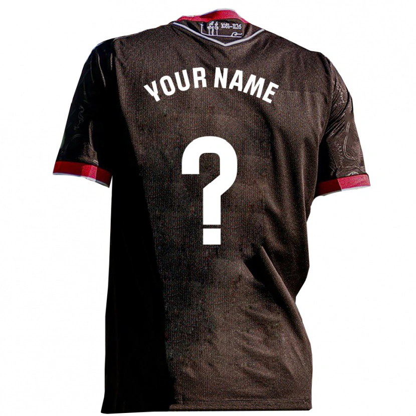 Danxen Dame Navnet Ditt #0 Svart Rød Bortetrøye Drakt Trøye 2025/26 Skjorter T-Skjorte