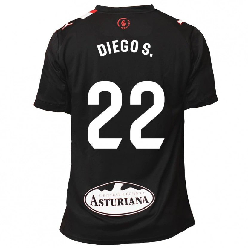 Danxen Dame Diego Sánchez #22 Svart Hvit Bortetrøye Drakt Trøye 2025/26 Skjorter T-Skjorte
