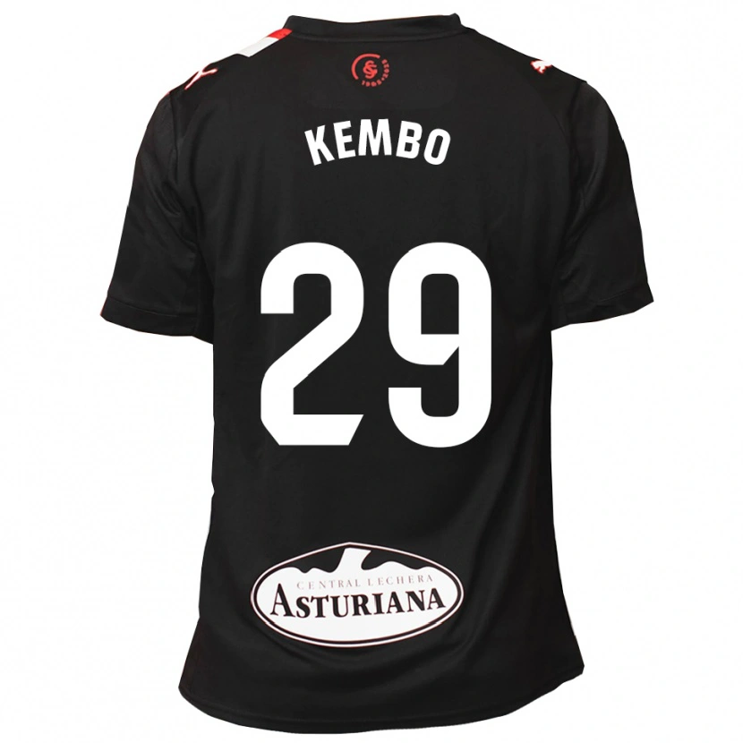 Danxen Dame Yann Kembo #29 Svart Hvit Bortetrøye Drakt Trøye 2025/26 Skjorter T-Skjorte