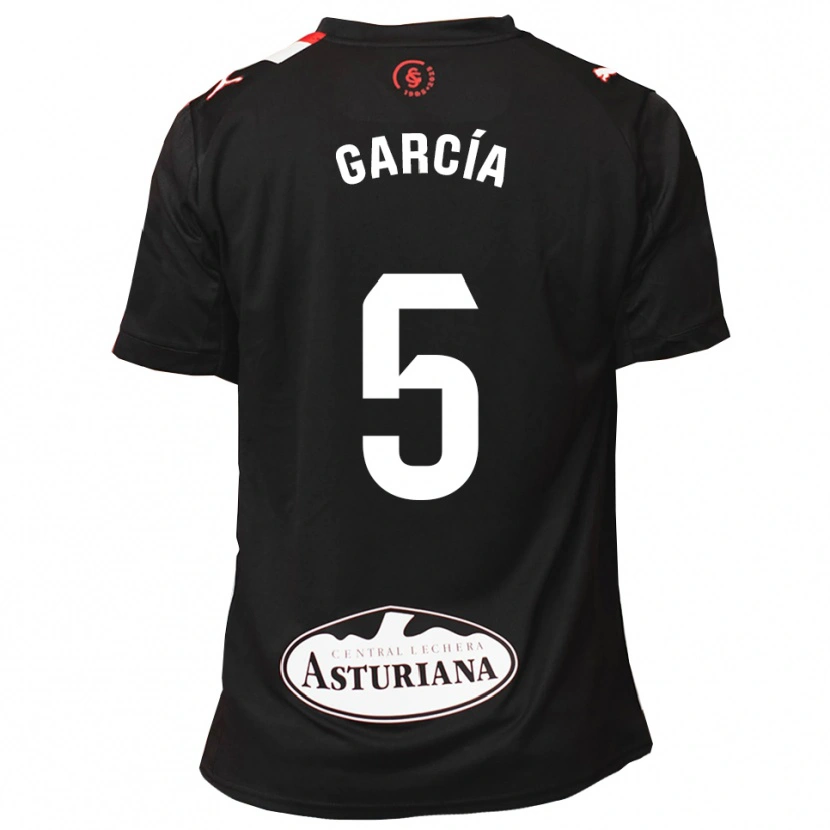 Danxen Dame Pablo García #5 Svart Hvit Bortetrøye Drakt Trøye 2025/26 Skjorter T-Skjorte