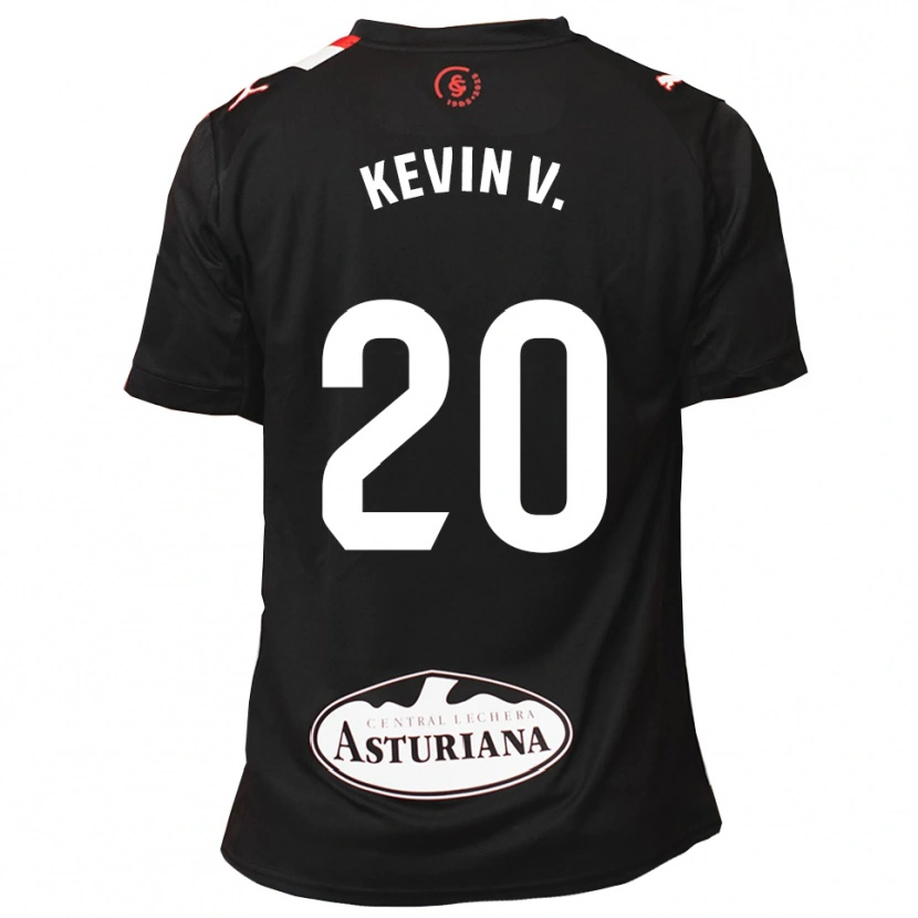 Danxen Dame Kevin Vázquez #20 Svart Hvit Bortetrøye Drakt Trøye 2025/26 Skjorter T-Skjorte