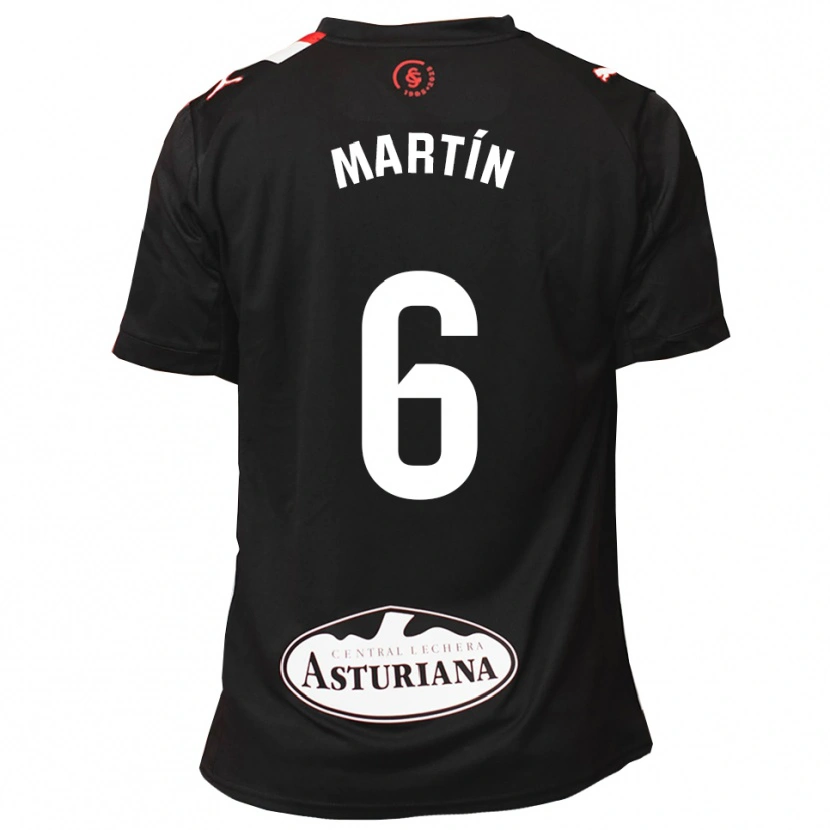 Danxen Dame Nacho Martín #6 Svart Hvit Bortetrøye Drakt Trøye 2025/26 Skjorter T-Skjorte