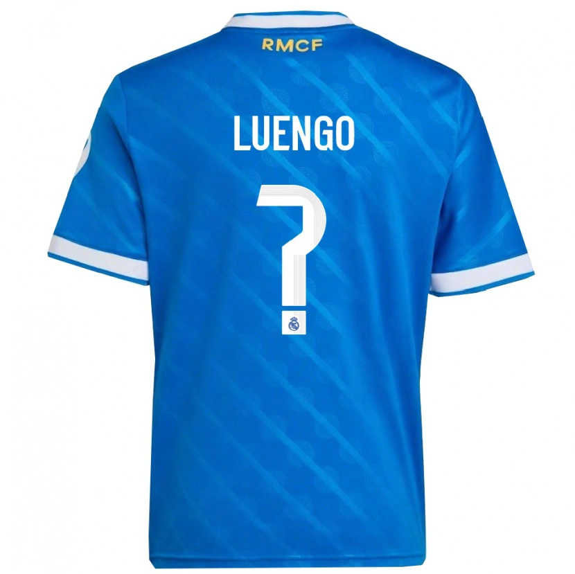 Danxen Dame Rubén Luengo #0 Blå Hvit Tredje Sett Drakt Trøye 2025/26 Skjorter T-Skjorte