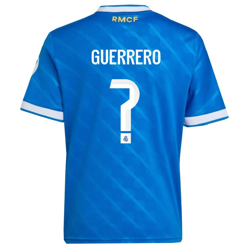 Danxen Dame Julen Guerrero #0 Blå Hvit Tredje Sett Drakt Trøye 2025/26 Skjorter T-Skjorte
