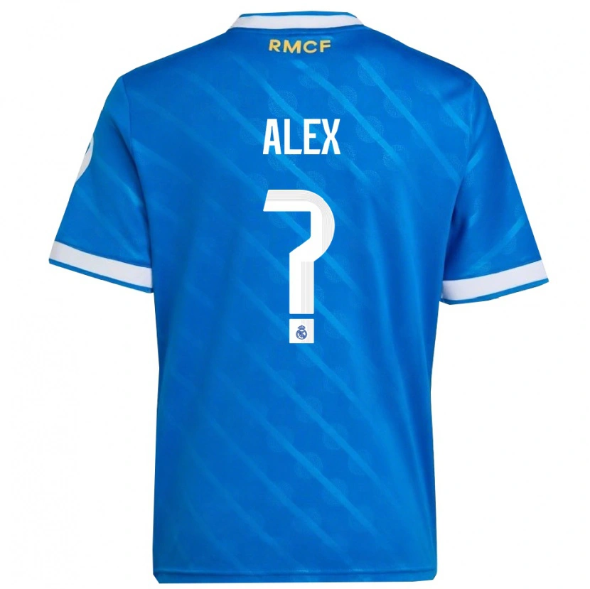 Danxen Dame Alex Sanchez #0 Blå Hvit Tredje Sett Drakt Trøye 2025/26 Skjorter T-Skjorte