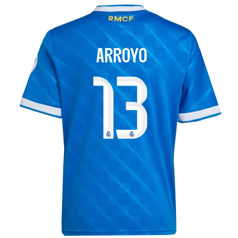 Danxen Dame Diego Arroyo #13 Blå Hvit Tredje Sett Drakt Trøye 2025/26 Skjorter T-Skjorte