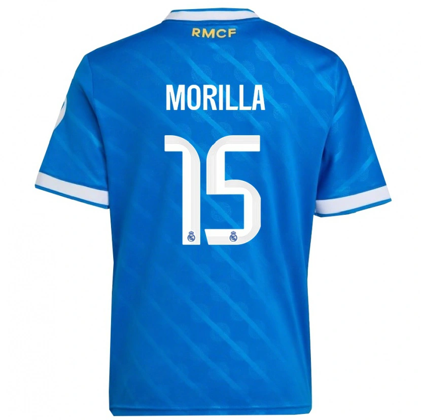 Danxen Dame Jairo Morilla #15 Blå Hvit Tredje Sett Drakt Trøye 2025/26 Skjorter T-Skjorte