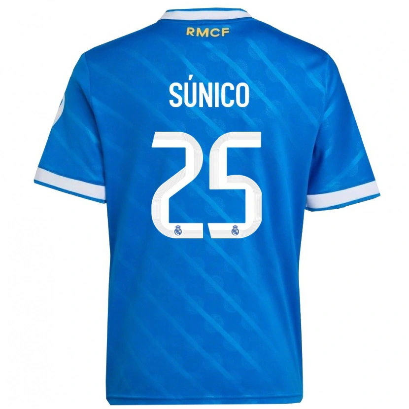 Danxen Dame Guille Súnico #25 Blå Hvit Tredje Sett Drakt Trøye 2025/26 Skjorter T-Skjorte