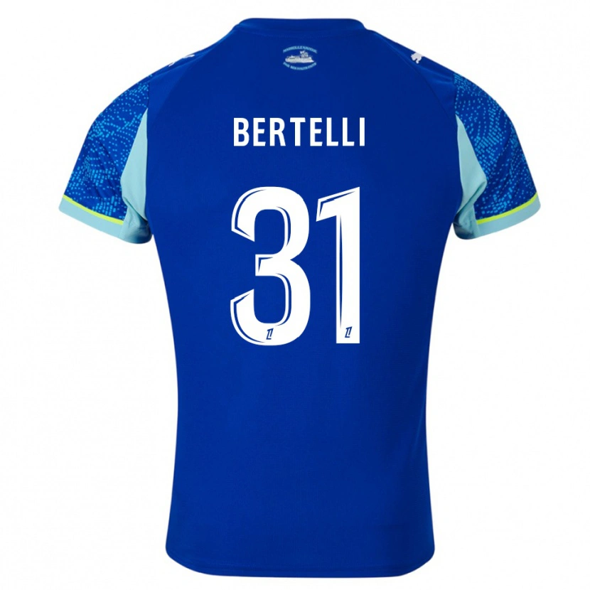 Danxen Dame Ugo Bertelli #31 Lyseblå Hvit Tredje Sett Drakt Trøye 2025/26 Skjorter T-Skjorte