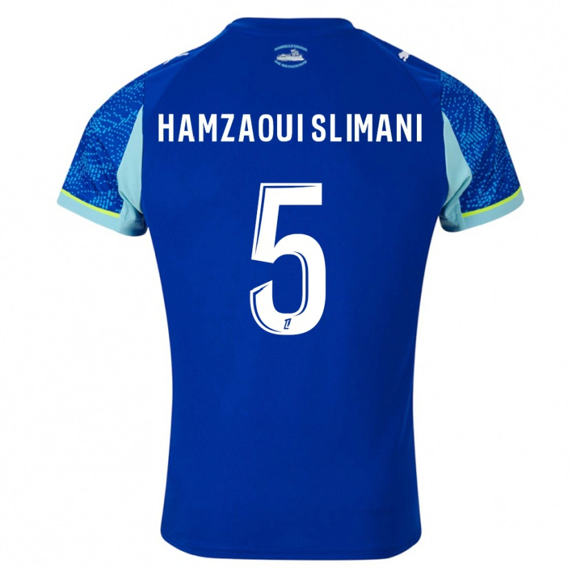 Danxen Dame Hilan Hamzaoui Slimani #5 Lyseblå Hvit Tredje Sett Drakt Trøye 2025/26 Skjorter T-Skjorte