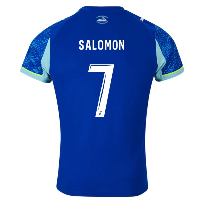 Danxen Dame Maëva Salomon #7 Lyseblå Hvit Tredje Sett Drakt Trøye 2025/26 Skjorter T-Skjorte