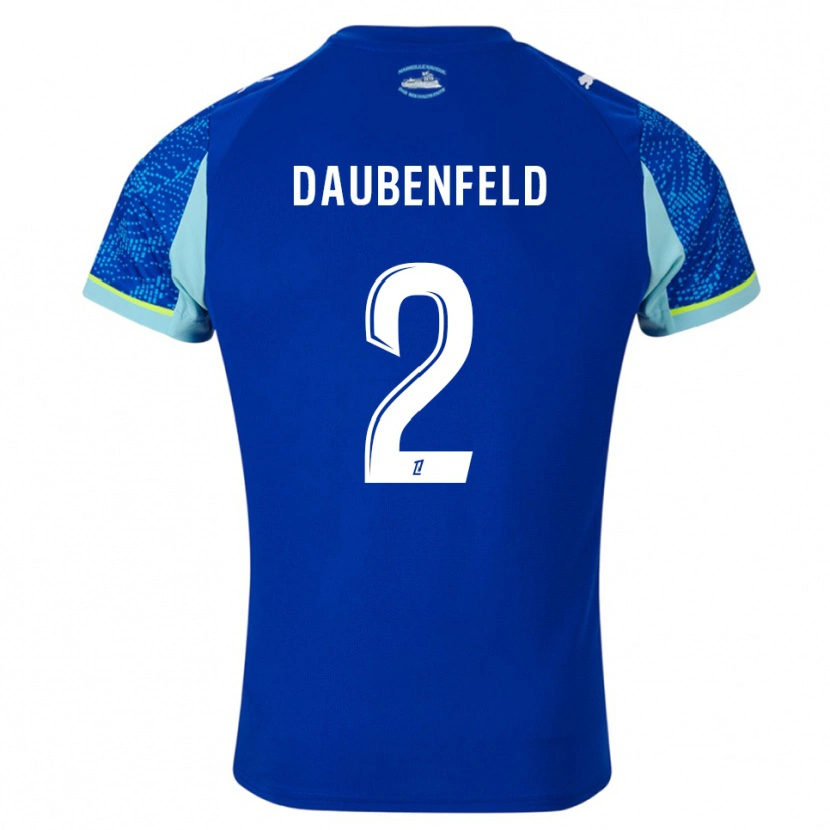 Danxen Dame Lucas Daubenfeld #2 Lyseblå Hvit Tredje Sett Drakt Trøye 2025/26 Skjorter T-Skjorte