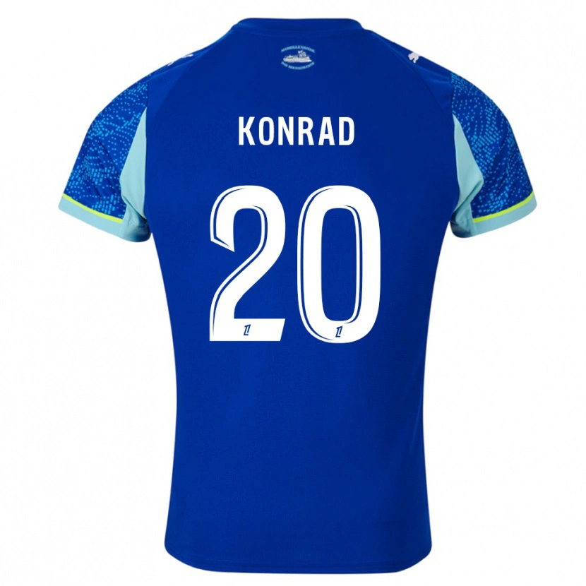 Danxen Dame Konrad De La Fuente #20 Lyseblå Hvit Tredje Sett Drakt Trøye 2025/26 Skjorter T-Skjorte