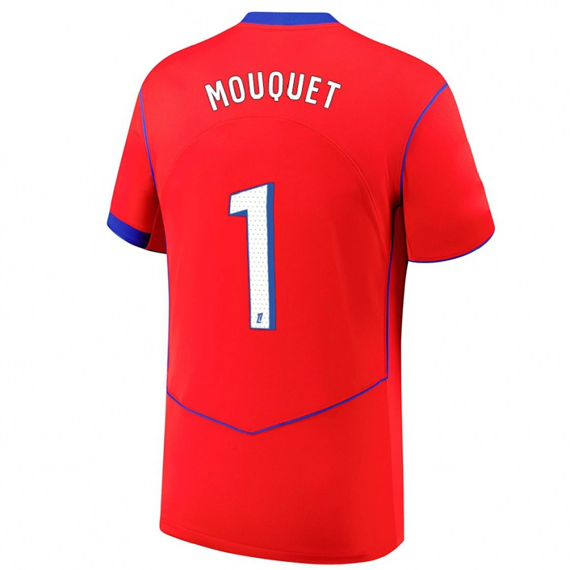 Danxen Dame Louis Mouquet #1 Rød Blå Hvit Tredje Sett Drakt Trøye 2025/26 Skjorter T-Skjorte