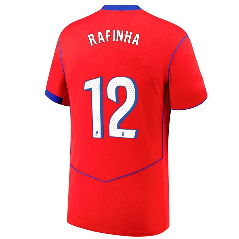 Danxen Dame Rafinha #12 Rød Blå Hvit Tredje Sett Drakt Trøye 2025/26 Skjorter T-Skjorte