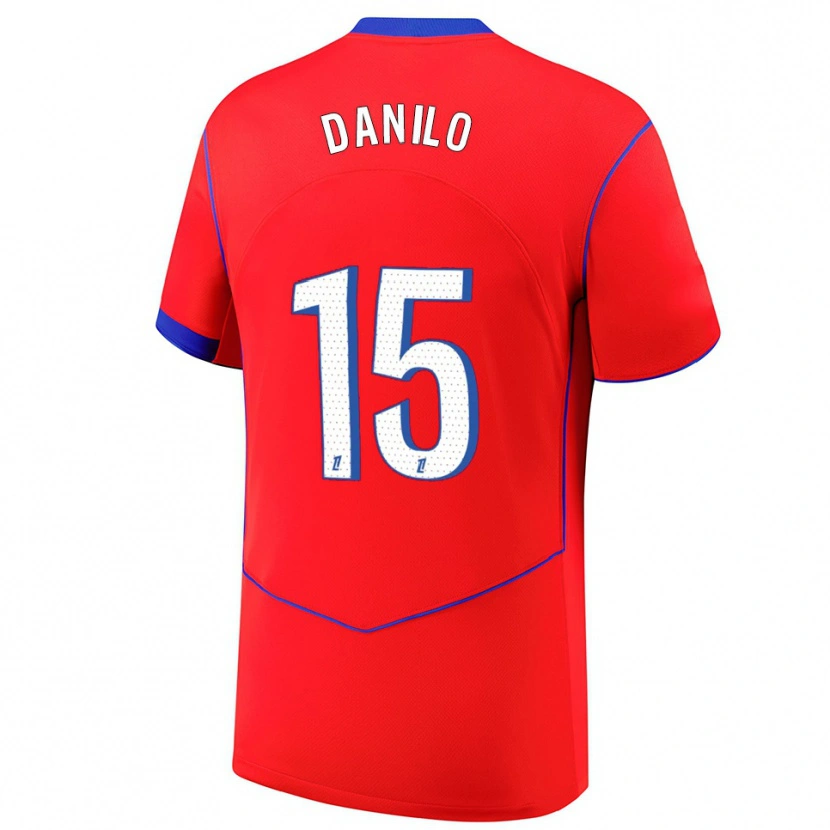 Danxen Dame Danilo Pereira #15 Rød Blå Hvit Tredje Sett Drakt Trøye 2025/26 Skjorter T-Skjorte