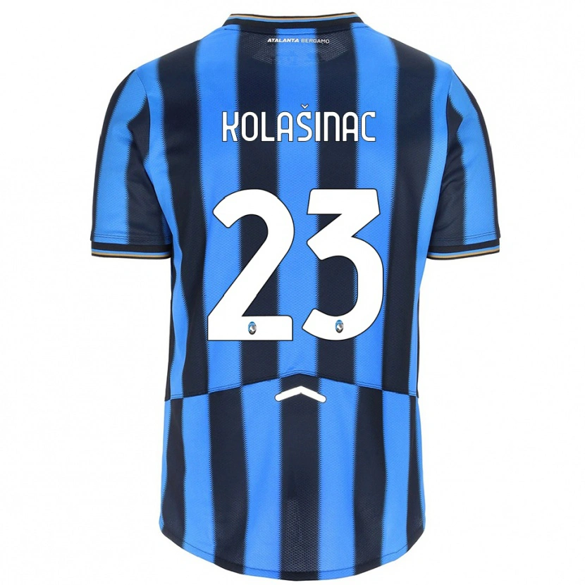 Danxen Barn Sead Kolasinac #23 Lyseblå Svart Hjemmetrøye Drakt Trøye 2025/26 Skjorter T-Skjorte