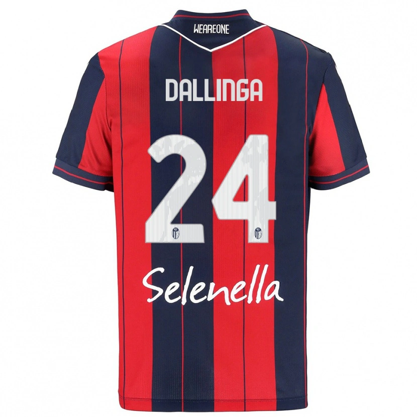 Danxen Barn Thijs Dallinga #24 Rød Marineblå Hjemmetrøye Drakt Trøye 2025/26 Skjorter T-Skjorte