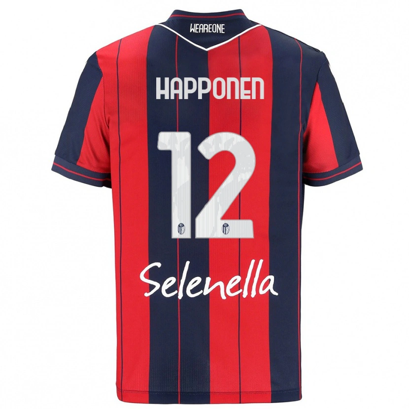Danxen Barn Ukko Happonen #12 Rød Marineblå Hjemmetrøye Drakt Trøye 2025/26 Skjorter T-Skjorte