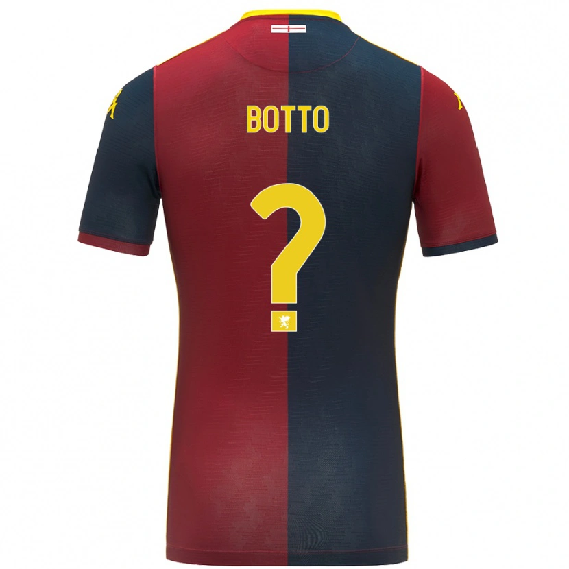 Danxen Barn Achille Botto #0 Rød Kongeblå Hjemmetrøye Drakt Trøye 2025/26 Skjorter T-Skjorte