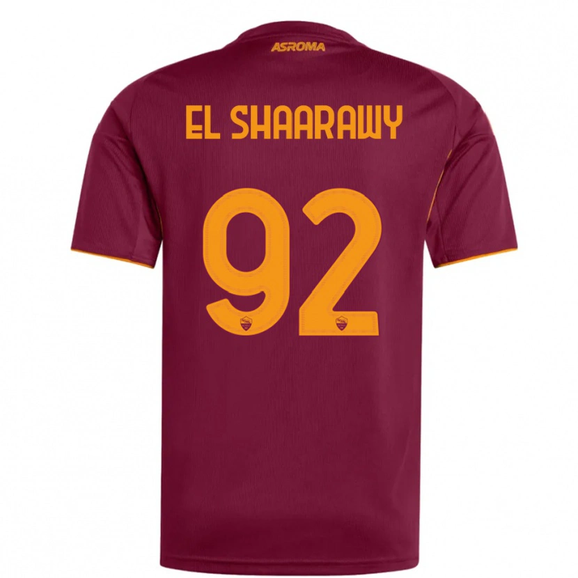 Danxen Barn Stephan El Shaarawy #92 Burgunder Oransje Hjemmetrøye Drakt Trøye 2025/26 Skjorter T-Skjorte