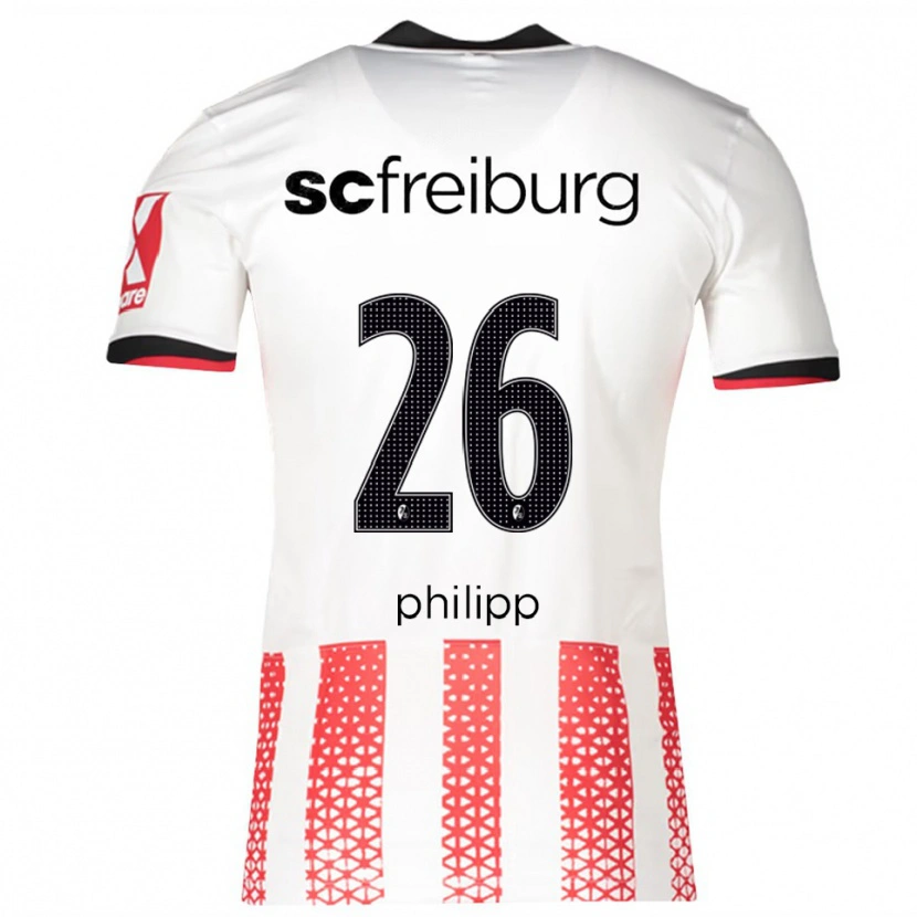 Danxen Barn Maximilian Philipp #26 Hvit Rød Hjemmetrøye Drakt Trøye 2025/26 Skjorter T-Skjorte