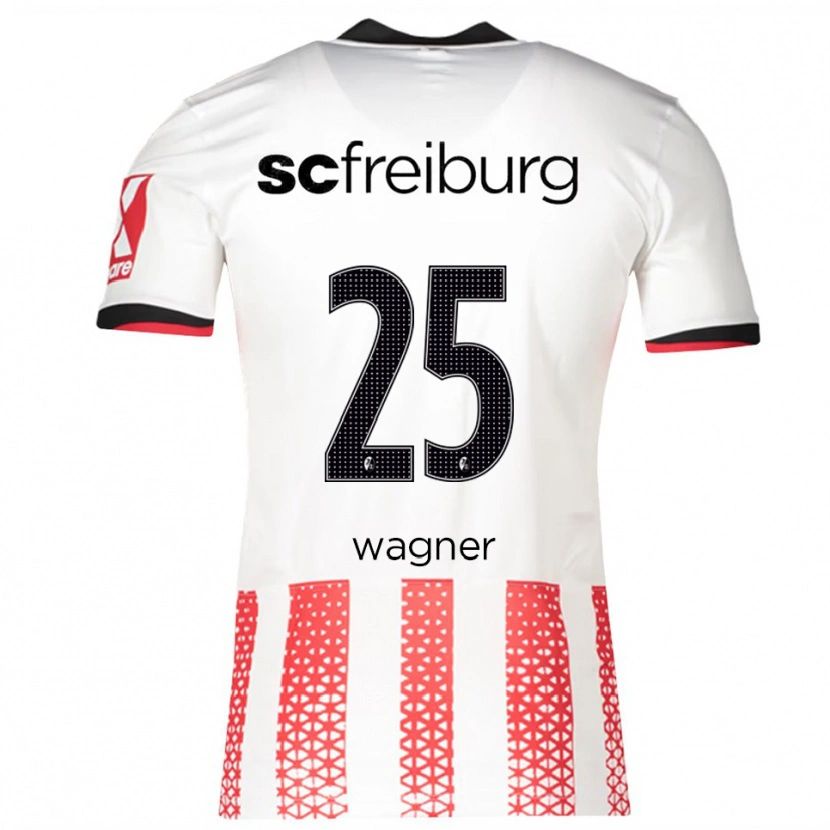 Danxen Barn Noah Wagner #25 Hvit Rød Hjemmetrøye Drakt Trøye 2025/26 Skjorter T-Skjorte