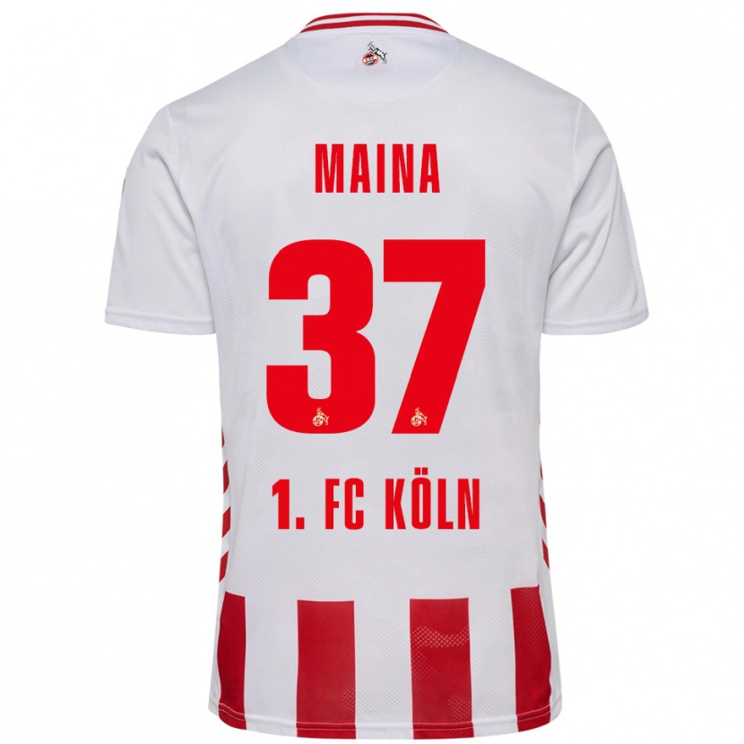 Danxen Barn Linton Maina #37 Hvit Rød Hjemmetrøye Drakt Trøye 2025/26 Skjorter T-Skjorte