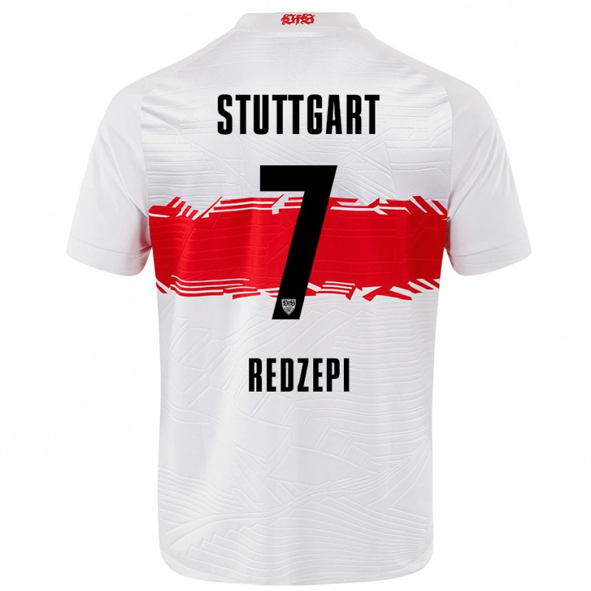 Danxen Barn Dafina Redzepi #7 Hvit Rød Hjemmetrøye Drakt Trøye 2025/26 Skjorter T-Skjorte