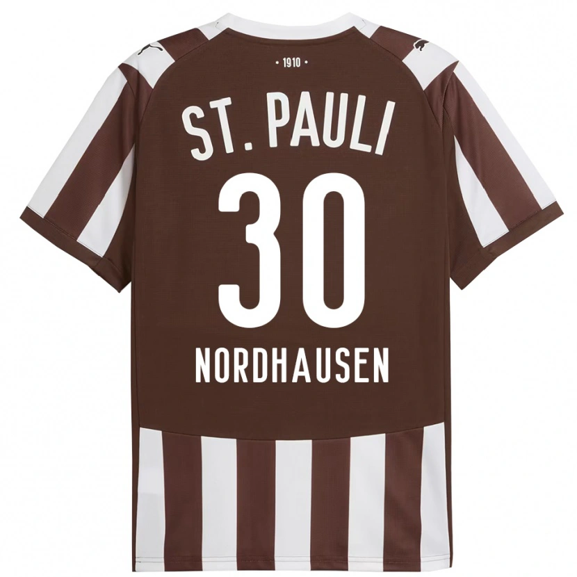 Danxen Barn Neele Nordhausen #30 Kaffe Hvit Hjemmetrøye Drakt Trøye 2025/26 Skjorter T-Skjorte