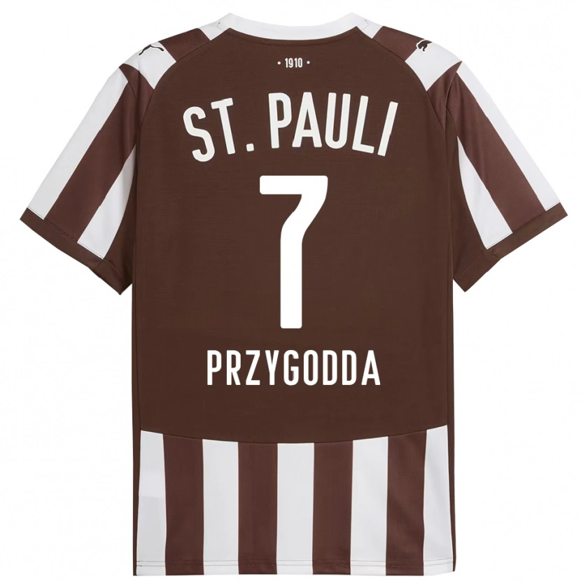 Danxen Barn Claudio Fabrizio Gonzalez Przygodda #7 Kaffe Hvit Hjemmetrøye Drakt Trøye 2025/26 Skjorter T-Skjorte