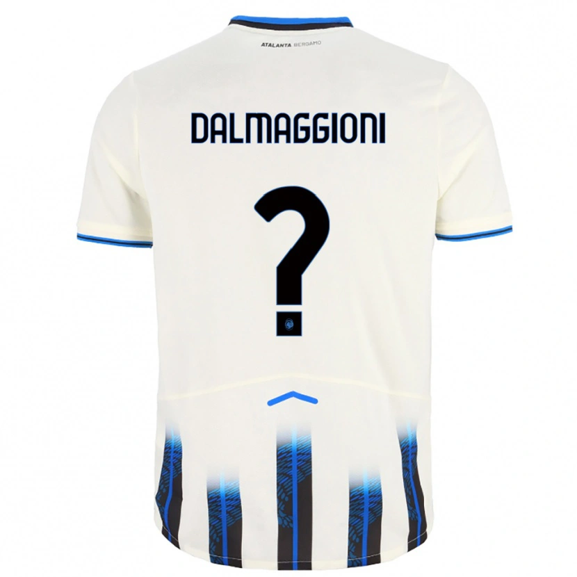 Danxen Barn Cristian Dalmaggioni #0 Hvit Blå Bortetrøye Drakt Trøye 2025/26 Skjorter T-Skjorte