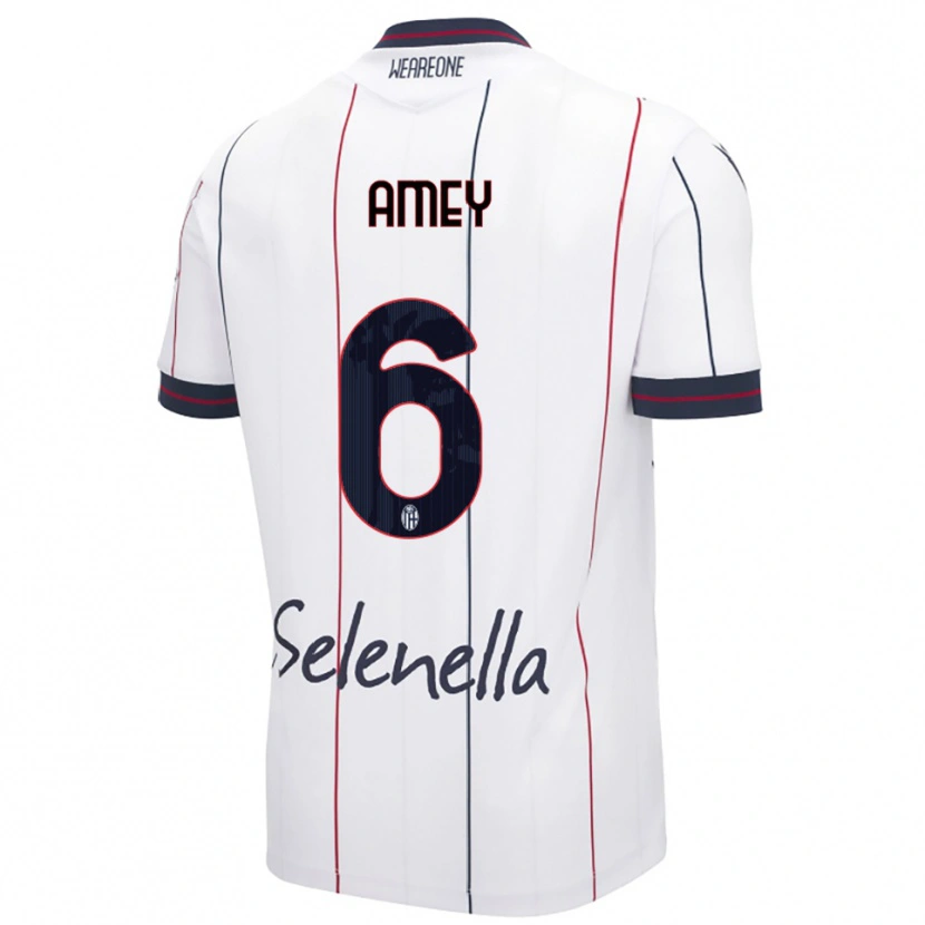 Danxen Barn Wisdom Amey #6 Hvit Kongeblå Bortetrøye Drakt Trøye 2025/26 Skjorter T-Skjorte