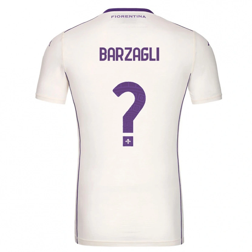 Danxen Barn Mattia Barzagli #0 Hvit Lilla Rød Bortetrøye Drakt Trøye 2025/26 Skjorter T-Skjorte