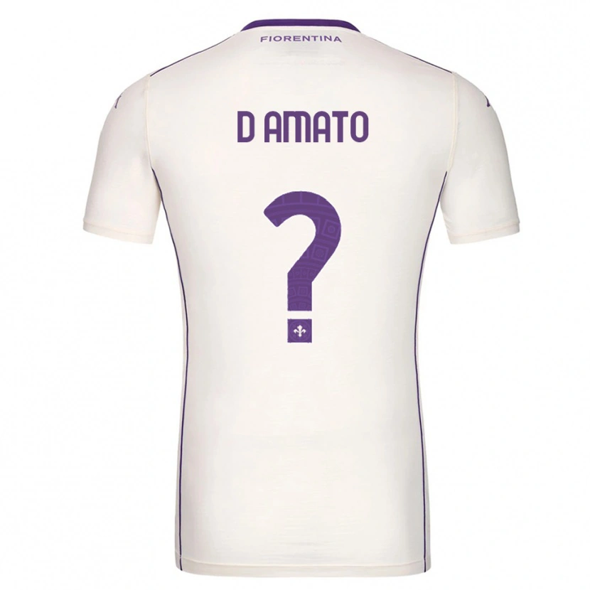Danxen Barn Gabriele D'amato #0 Hvit Lilla Rød Bortetrøye Drakt Trøye 2025/26 Skjorter T-Skjorte