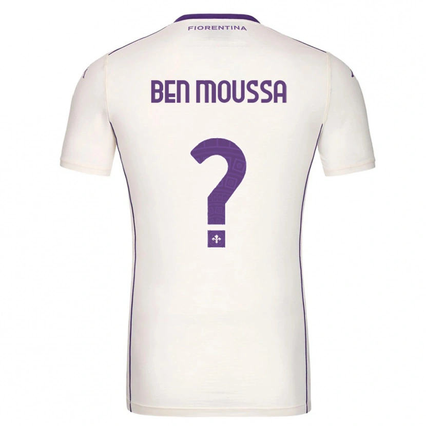 Danxen Barn Mehdi Ben Moussa #0 Hvit Lilla Rød Bortetrøye Drakt Trøye 2025/26 Skjorter T-Skjorte