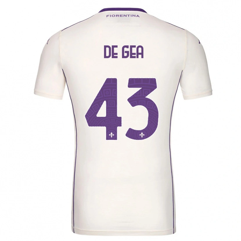 Danxen Barn David De Gea #43 Hvit Lilla Rød Bortetrøye Drakt Trøye 2025/26 Skjorter T-Skjorte