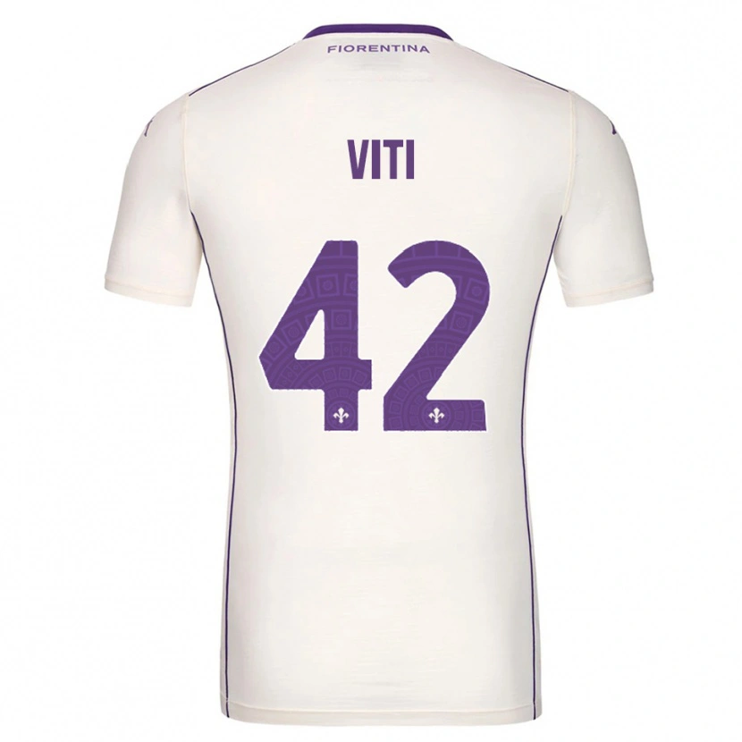 Danxen Barn Mattia Viti #42 Hvit Lilla Rød Bortetrøye Drakt Trøye 2025/26 Skjorter T-Skjorte
