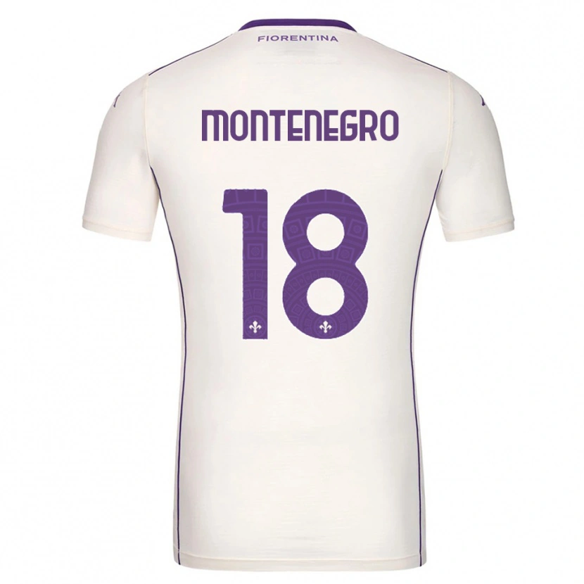 Danxen Barn Luca Montenegro #18 Hvit Lilla Rød Bortetrøye Drakt Trøye 2025/26 Skjorter T-Skjorte