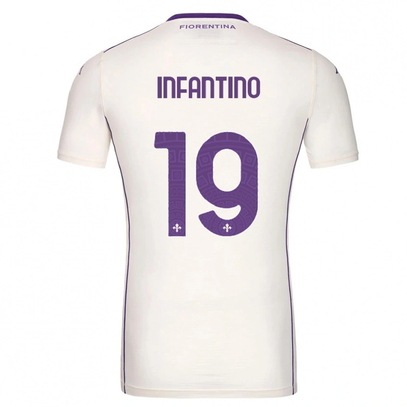 Danxen Barn Gino Infantino #19 Hvit Lilla Rød Bortetrøye Drakt Trøye 2025/26 Skjorter T-Skjorte
