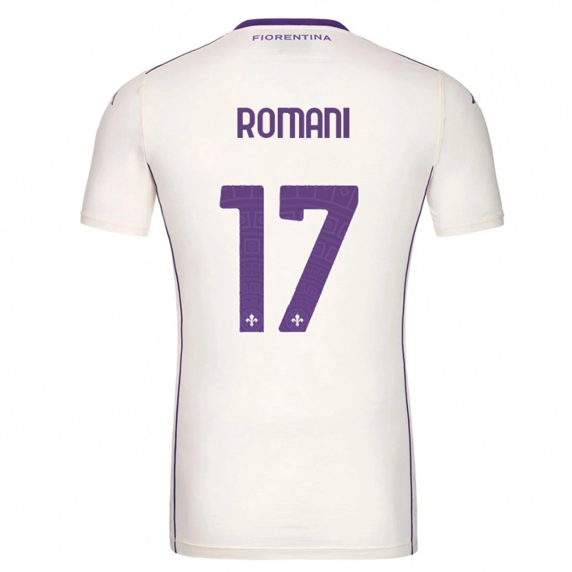 Danxen Barn Lorenzo Romani #17 Hvit Lilla Rød Bortetrøye Drakt Trøye 2025/26 Skjorter T-Skjorte