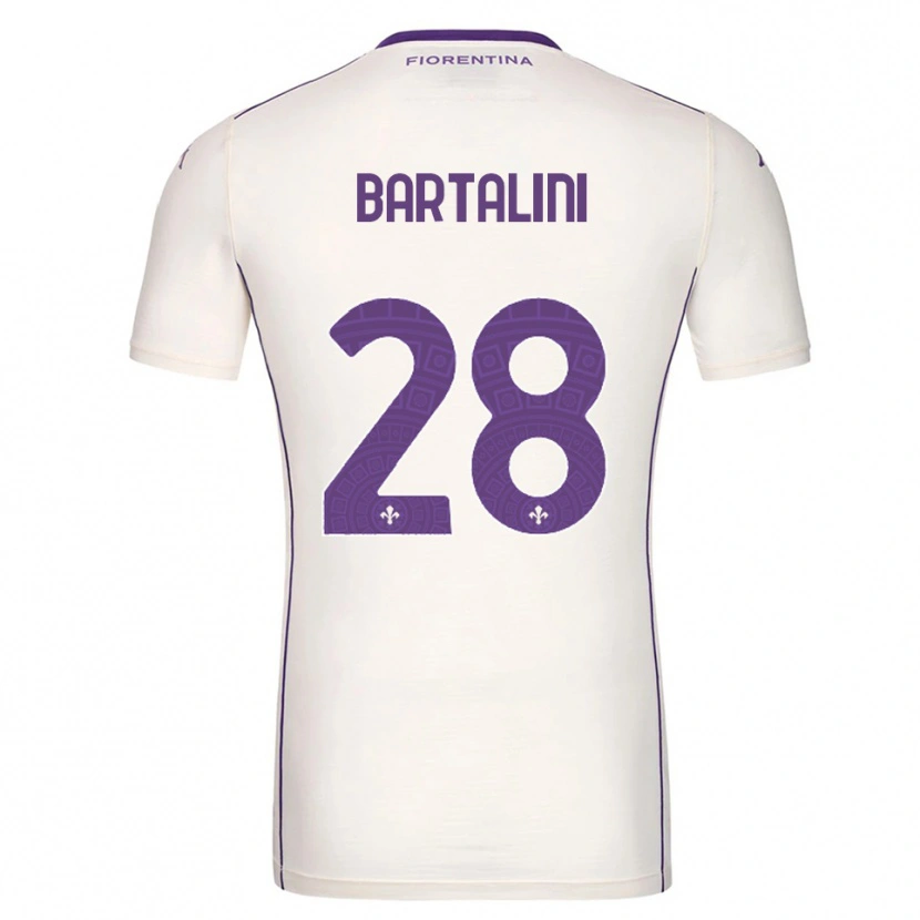 Danxen Barn Viola Bartalini #28 Hvit Lilla Rød Bortetrøye Drakt Trøye 2025/26 Skjorter T-Skjorte