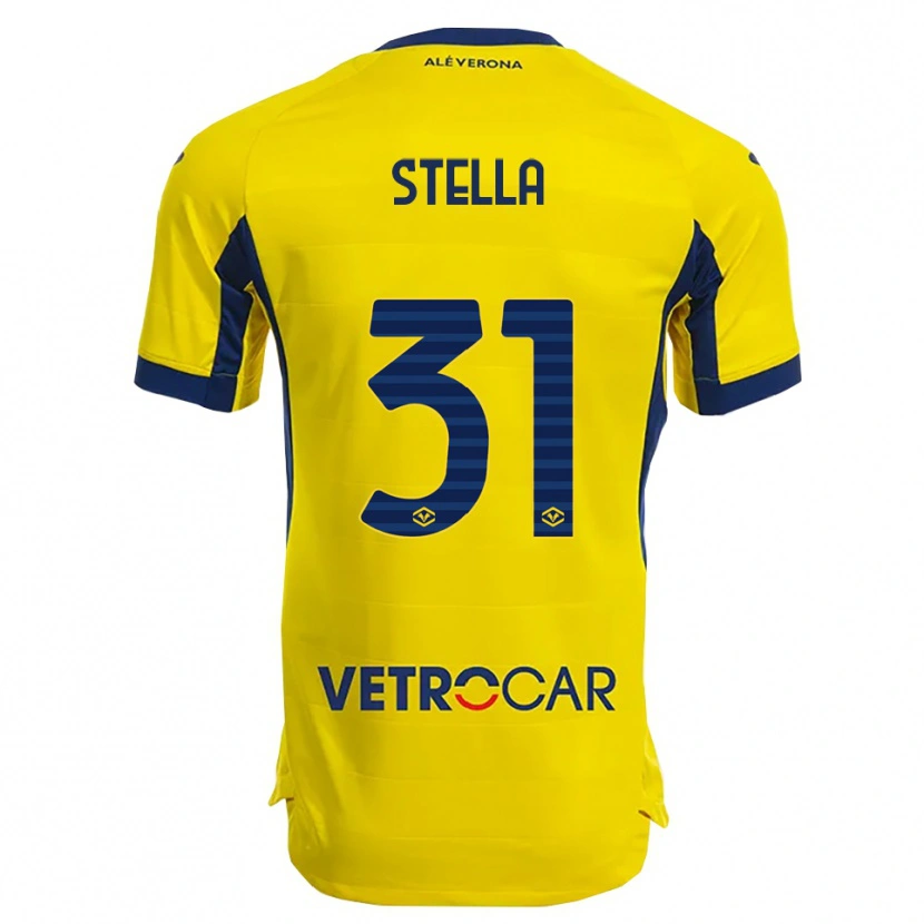Danxen Barn Kevin Stella #31 Gul Marineblå Bortetrøye Drakt Trøye 2025/26 Skjorter T-Skjorte
