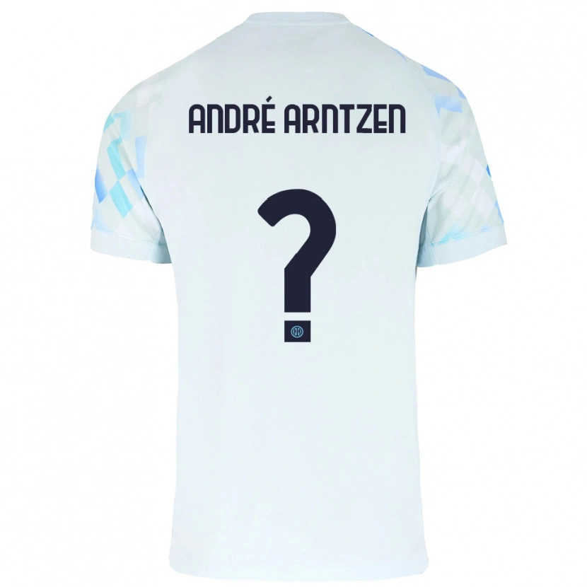 Danxen Barn Matheo André Arntzen #0 Hvit Blå Bortetrøye Drakt Trøye 2025/26 Skjorter T-Skjorte