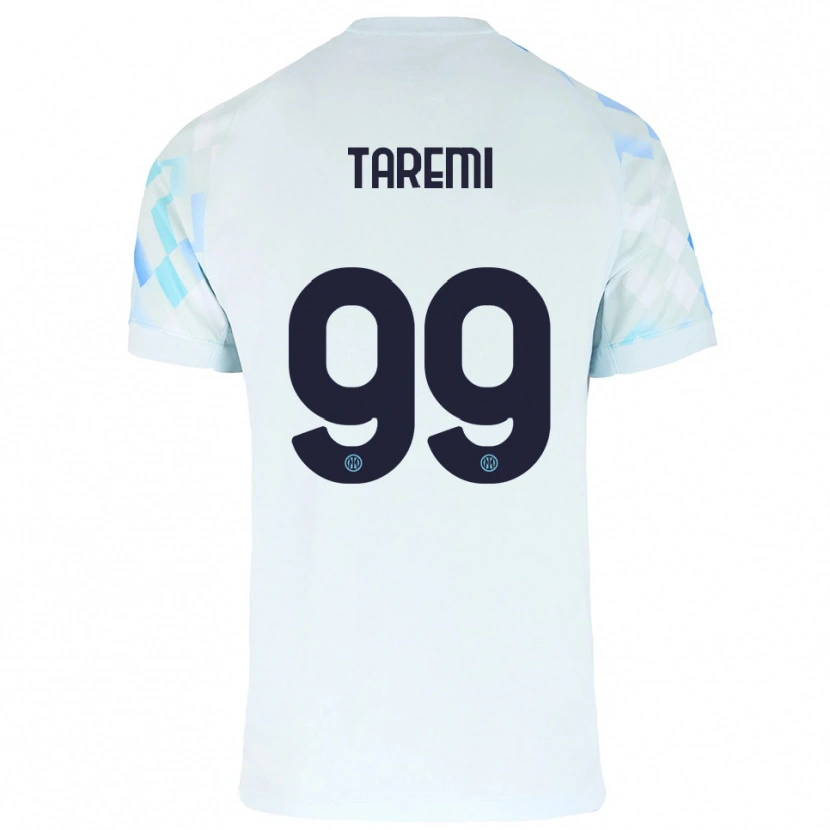 Danxen Barn Mehdi Taremi #99 Hvit Blå Bortetrøye Drakt Trøye 2025/26 Skjorter T-Skjorte
