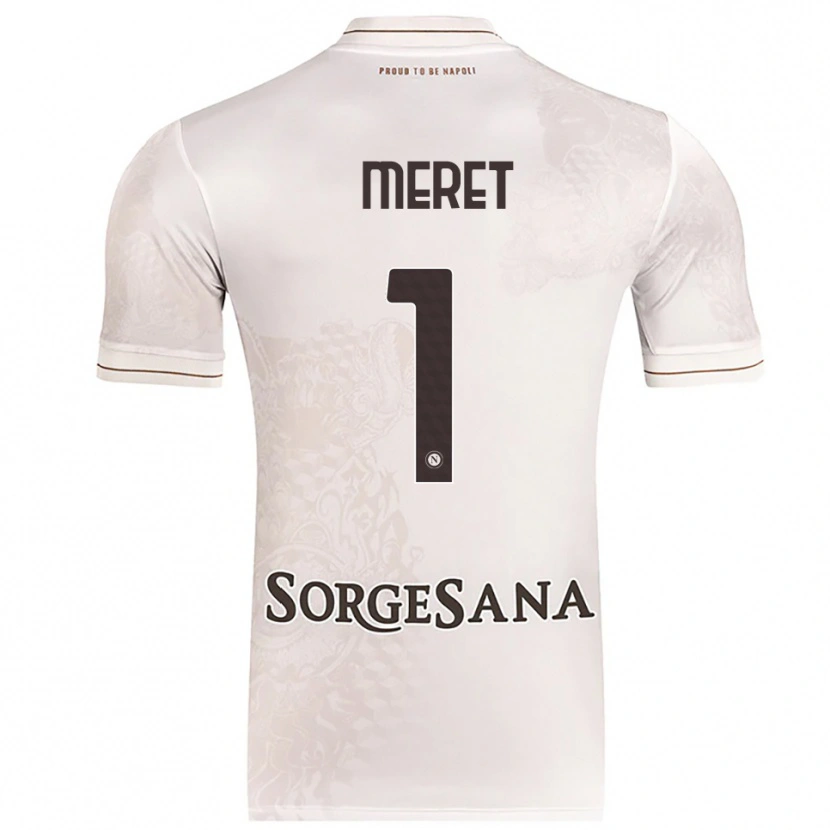 Danxen Barn Alex Meret #1 Champagne Brun Bortetrøye Drakt Trøye 2025/26 Skjorter T-Skjorte