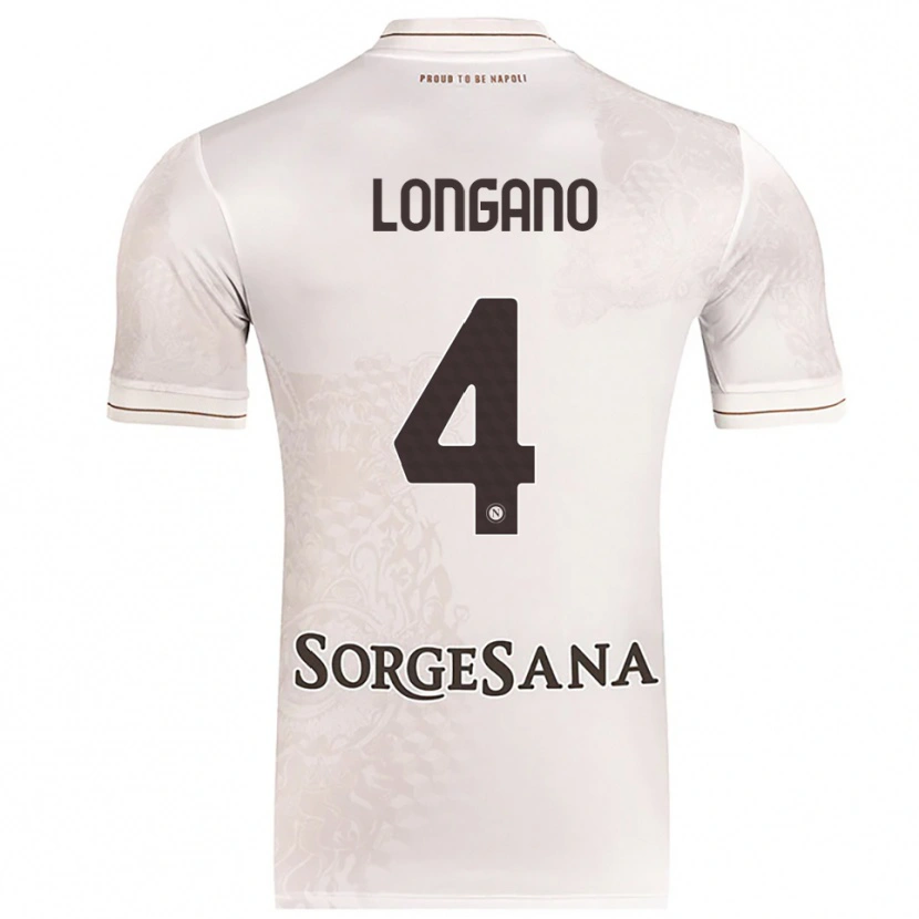 Danxen Barn Salvatore Longano #4 Champagne Brun Bortetrøye Drakt Trøye 2025/26 Skjorter T-Skjorte