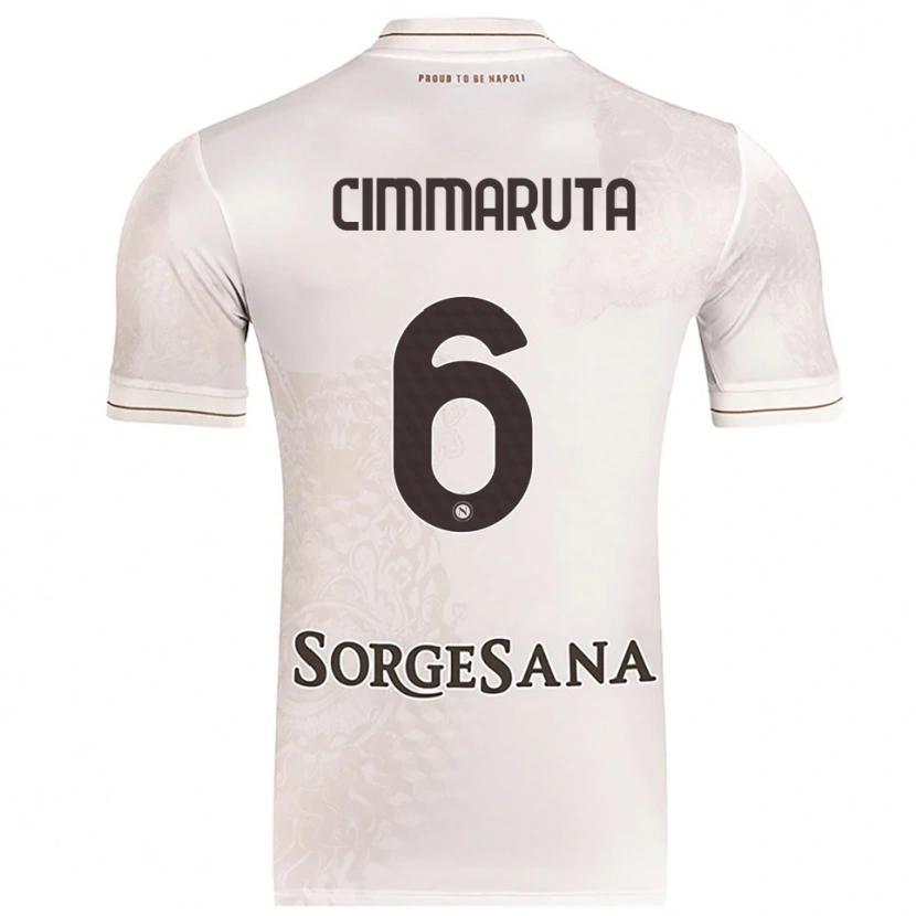 Danxen Barn Antonio Cimmaruta #6 Champagne Brun Bortetrøye Drakt Trøye 2025/26 Skjorter T-Skjorte