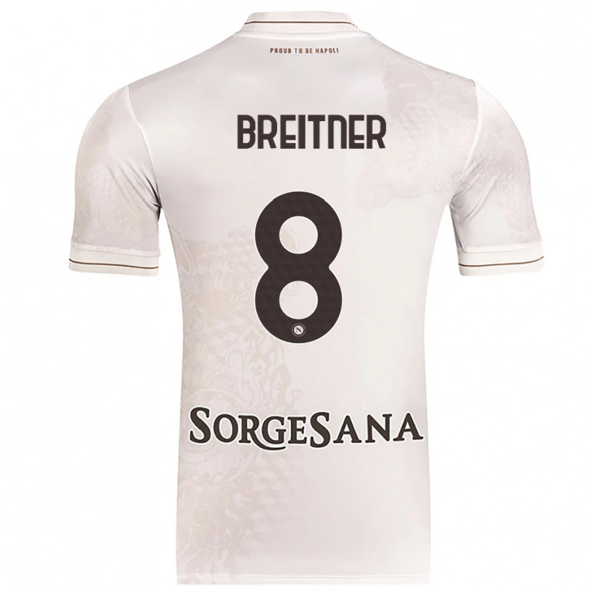 Danxen Barn Stephanie Breitner #8 Champagne Brun Bortetrøye Drakt Trøye 2025/26 Skjorter T-Skjorte